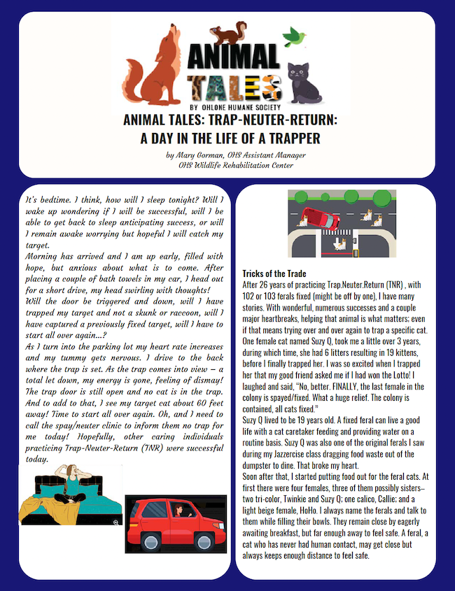 Animal Tales: A Day in the Life of a Trapper: TNR